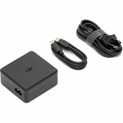 DJI 100W USB-C Power Adapter Charger, Battery Charger, Super Fast USB-C for Drone, Laptops, Mobiles with Smart Charging, Dual Output