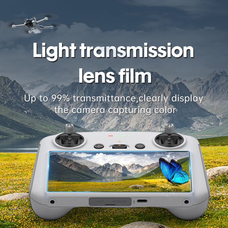 9H Tempered Glass Screen Protector for DJI RC – Anti-Scratch, Anti-Fingerprint HD Display
