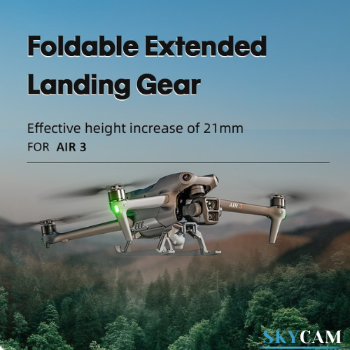 Foldable Landing Gear for DJI Air 3 – 20mm Height Extension, Shock-Absorbing Feet, Safe Takeoff & Landing