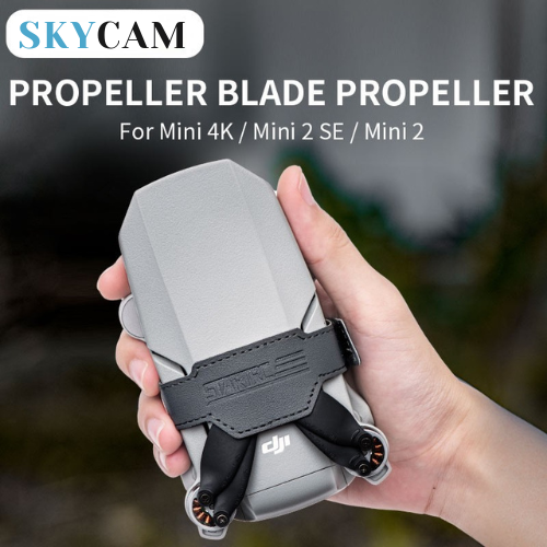 Propeller Holder Strap for DJI Mini 4K, Mini 2 SE & Mini 2 – Secure Blade Lock, Soft Protection, Travel-Ready Design